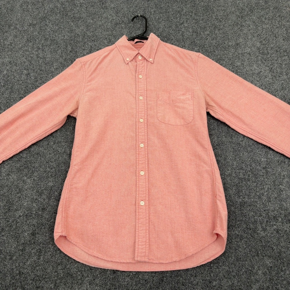 J Crew Button Down Mens S Pink Cotton‎ Oxford Slim Fit Preppy Casual